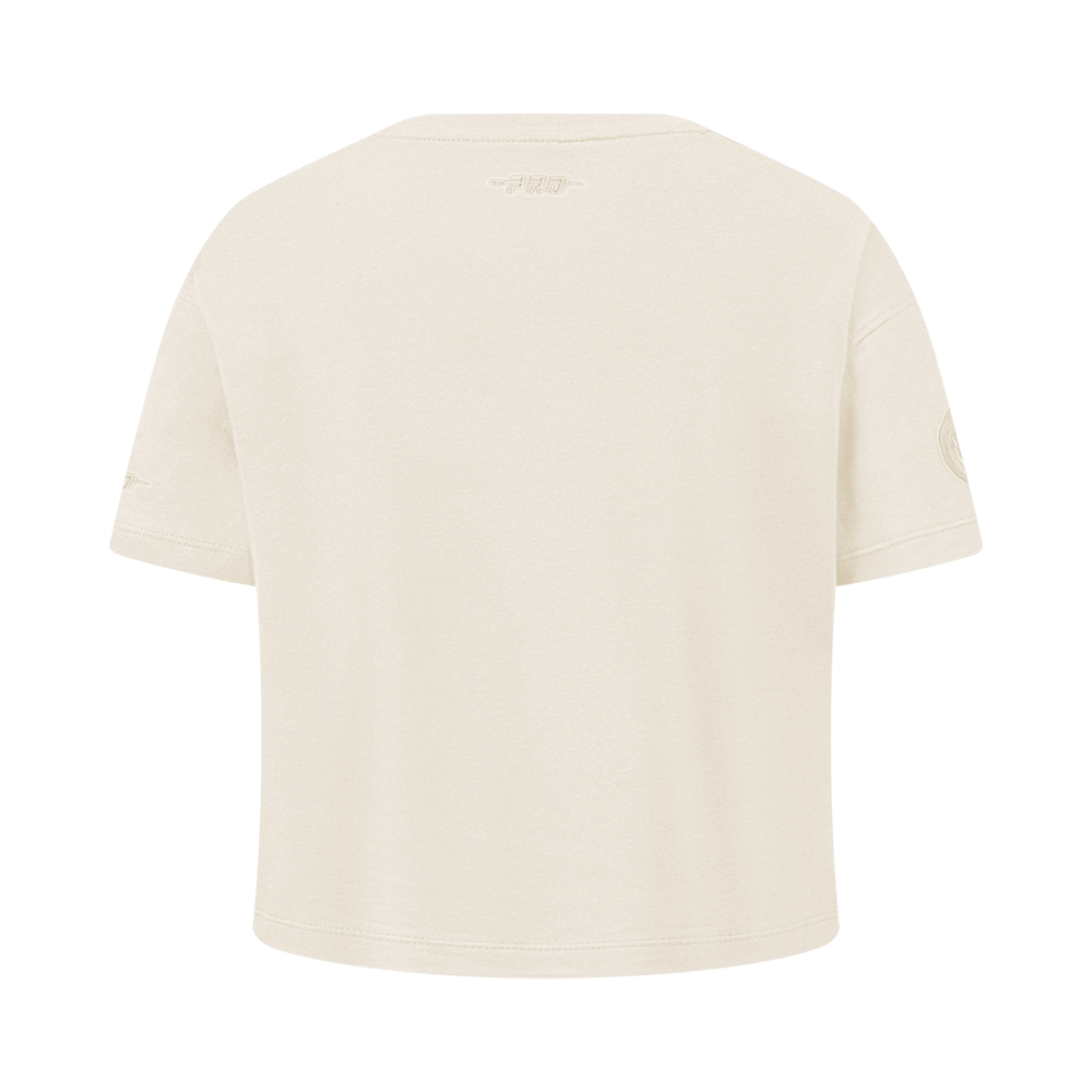 NBA DALLAS MAVERICKS NEUTRAL T-SHIRT À MANCHES COURTES ET À COUPE CARRÉE POUR FILLE JUNIOR (COQUILLE D'ŒUF)