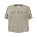 NBA DALLAS MAVERICKS NEUTRAL BIG GIRL'S SS BOXY TEE (TAUPE)