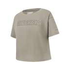 NBA DALLAS MAVERICKS NEUTRAL BIG GIRL'S SS BOXY TEE (TAUPE)
