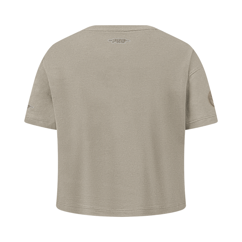 NBA DALLAS MAVERICKS NEUTRAL BIG GIRL'S SS BOXY TEE (TAUPE)