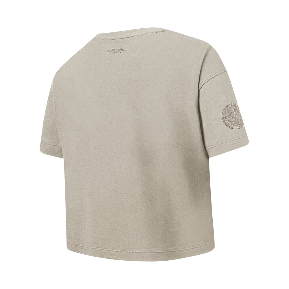 NBA DALLAS MAVERICKS NEUTRAL BIG GIRL'S SS BOXY TEE (TAUPE)
