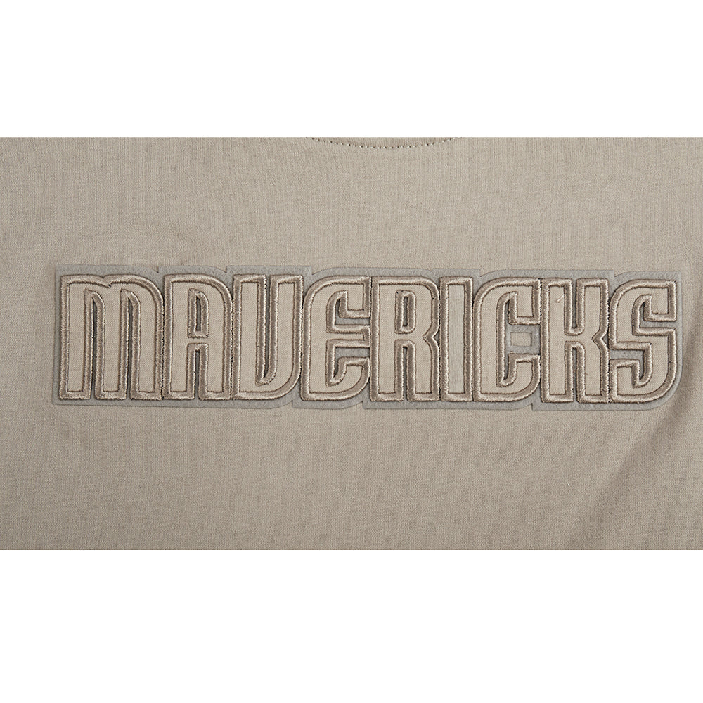 NBA DALLAS MAVERICKS NEUTRAL BIG GIRL'S SS BOXY TEE (TAUPE)