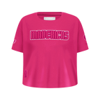NBA DALLAS MAVERICKS TRIPLE PINK BIG GIRL'S SS BOXY TEE (BEETROOT PURPLE)