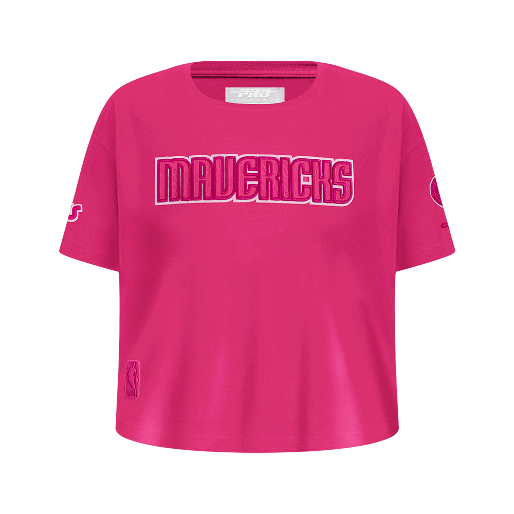 NBA DALLAS MAVERICKS TRIPLE PINK BIG GIRL'S SS BOXY TEE (BEETROOT PURPLE)