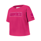 NBA DALLAS MAVERICKS TRIPLE PINK BIG GIRL'S SS BOXY TEE (BEETROOT PURPLE)