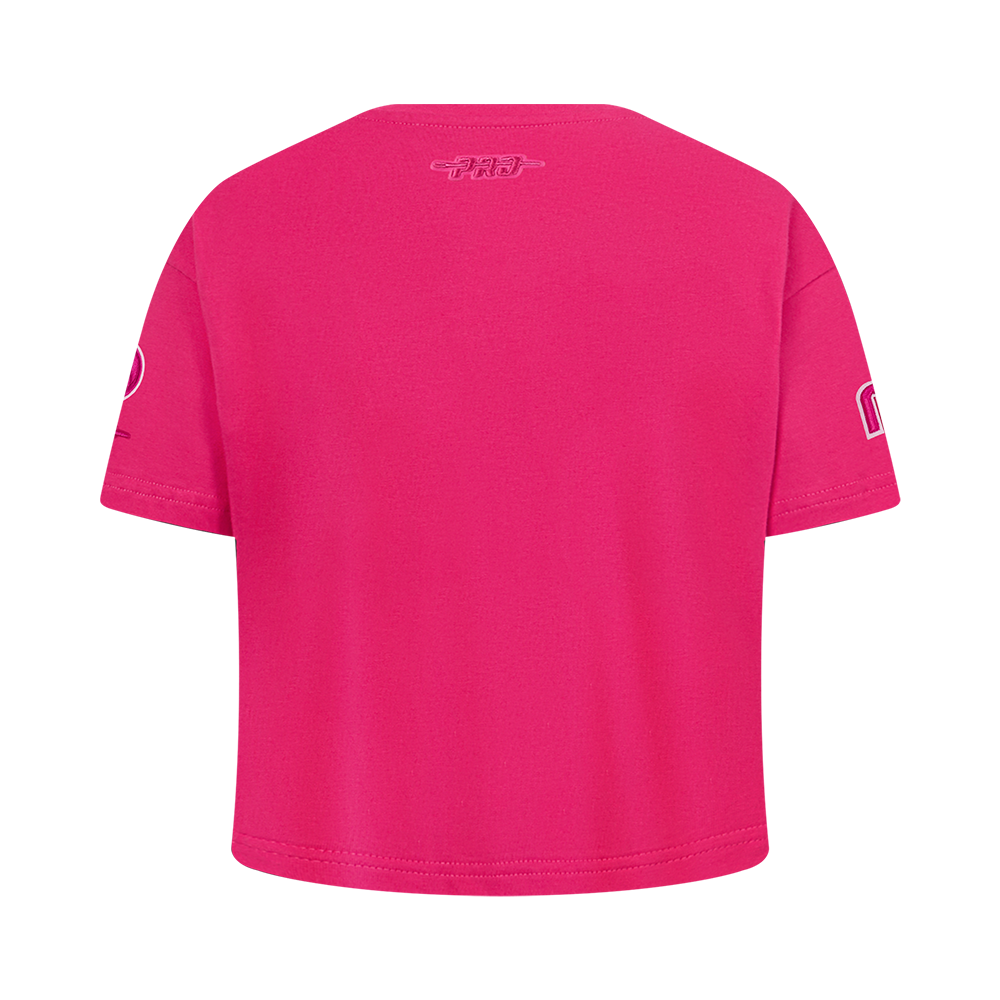 NBA DALLAS MAVERICKS TRIPLE PINK BIG GIRL'S SS BOXY TEE (BEETROOT PURPLE)
