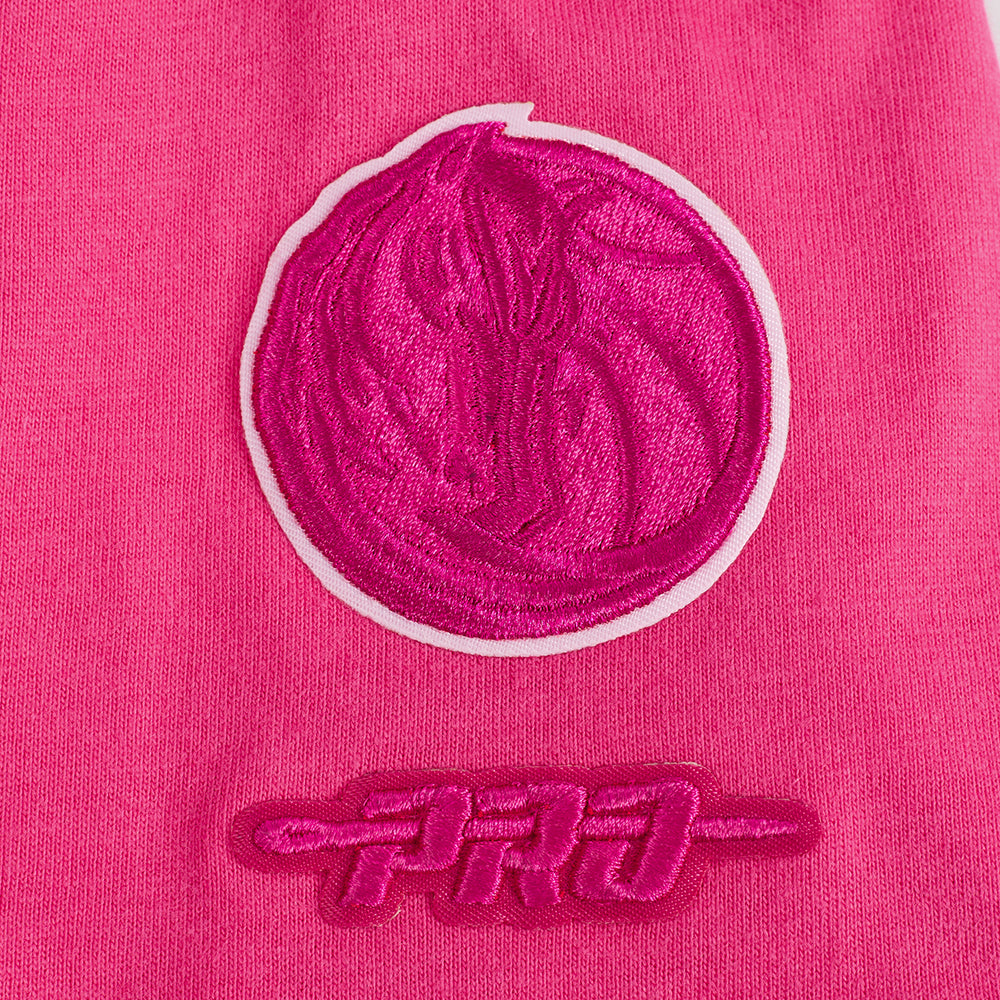 NBA DALLAS MAVERICKS TRIPLE PINK BIG GIRL'S SS BOXY TEE (BEETROOT PURPLE)