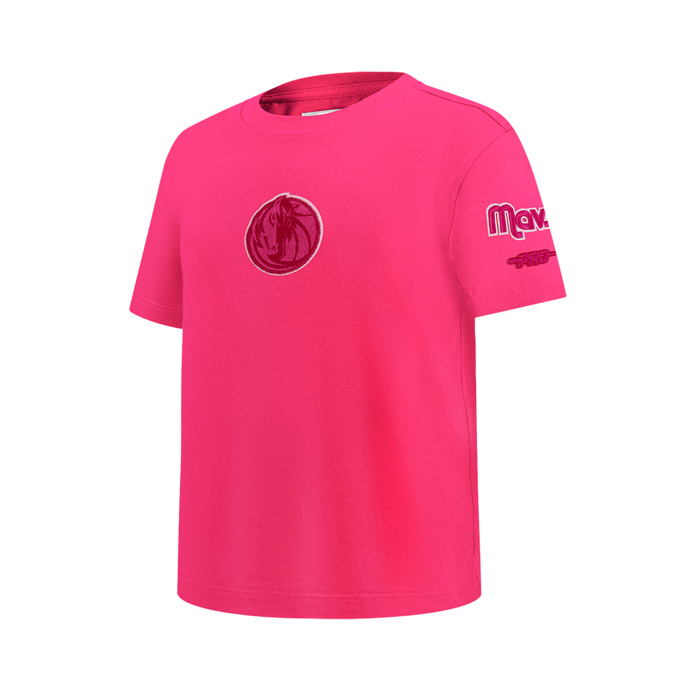 NBA DALLAS MAVERICKS TRIPLE PINK BIG GIRL'S SS SLIM FIT TEE (BEETROOT PURPLE)