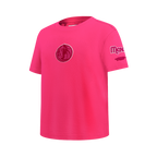 NBA DALLAS MAVERICKS TRIPLE PINK BIG GIRL'S SS SLIM FIT TEE (BEETROOT PURPLE)