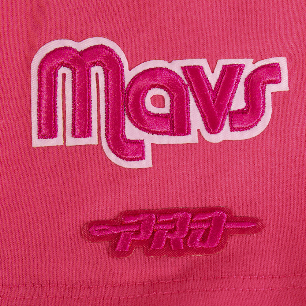 NBA DALLAS MAVERICKS TRIPLE PINK BIG GIRL'S SS SLIM FIT TEE (BEETROOT PURPLE)
