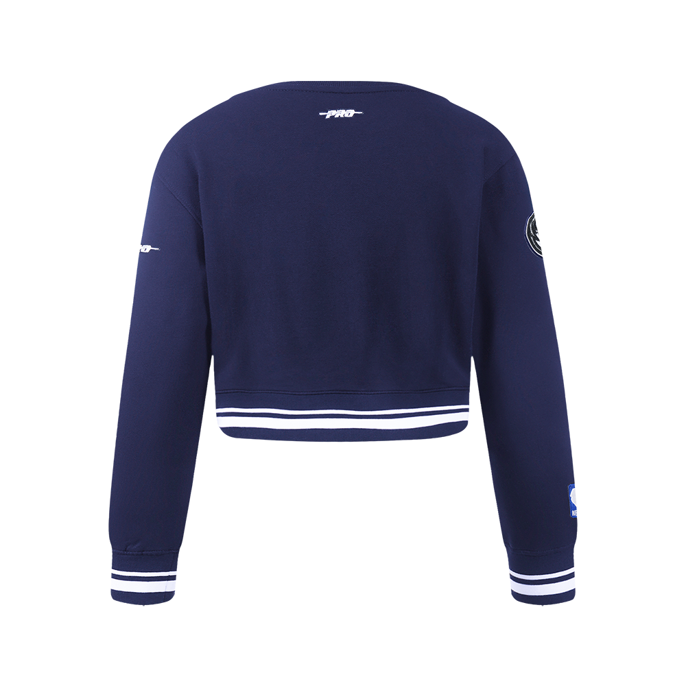 NBA DALLAS MAVERICKS RETRO CLASSIC CHANDAIL À COL ROND EN MOLLETON CÔTELÉ POUR FILLE JUNIOR (MARINE MINUIT)
