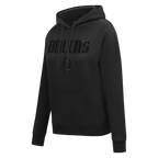 NBA DALLAS MAVERICKS TRIPLE BLACK WOMEN'S FLC PO HOODIE (TRIPLE BLACK)