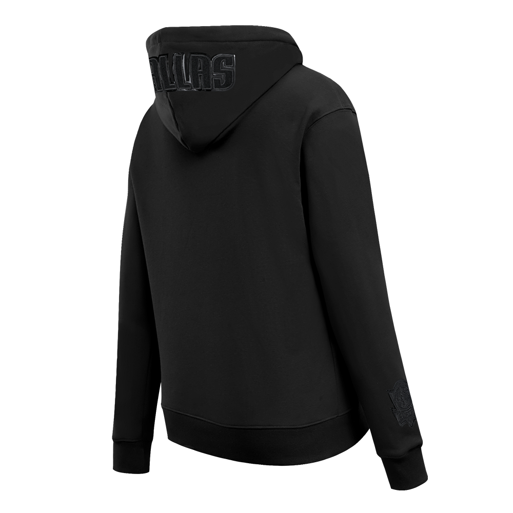 NBA DALLAS MAVERICKS TRIPLE BLACK WOMEN'S FLC PO HOODIE (TRIPLE BLACK)