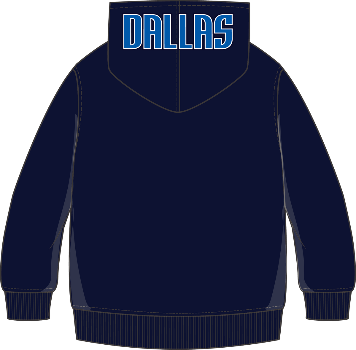 NBA DALLAS MAVERICKS CLASSIC CHANDAIL À CAPUCHON EN MOLLETON POUR GARÇON ENFANT (MARINE MINUIT)