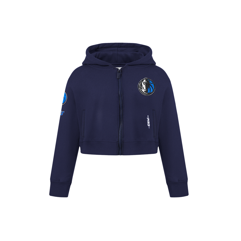 NBA DALLAS MAVERICKS CLASSIC CHANDAIL À CAPUCHON EN MOLLETON À GLISSIÈRE POUR FILLE ENFANT (MARINE MINUIT)