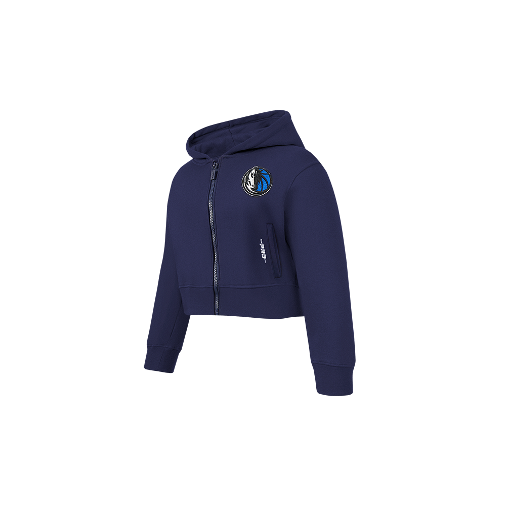 NBA DALLAS MAVERICKS CLASSIC TODDLER GIRLS FLEECE FULL ZIP HOODIE  (MIDNIGHT NAVY)