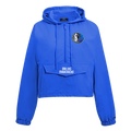 NBA DALLAS MAVERICKS CLASSIC WIND WOMEN'S WOVEN 1/2 JACKET (ROYAL BLUE)