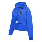 NBA DALLAS MAVERICKS CLASSIC WIND WOMEN'S WOVEN 1/2 JACKET (ROYAL BLUE)