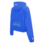 NBA DALLAS MAVERICKS CLASSIC WIND WOMEN'S WOVEN 1/2 JACKET (ROYAL BLUE)