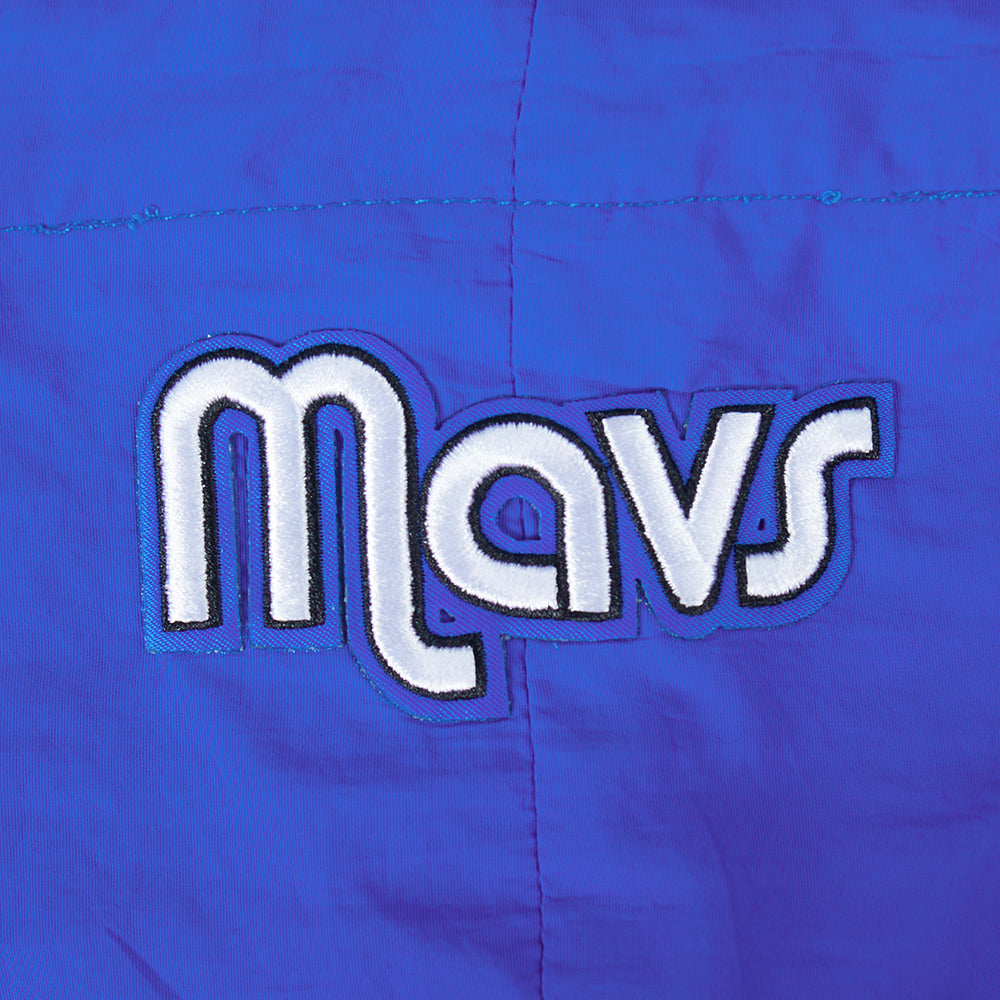 NBA DALLAS MAVERICKS CLASSIC WIND WOMEN'S WOVEN 1/2 JACKET (ROYAL BLUE)