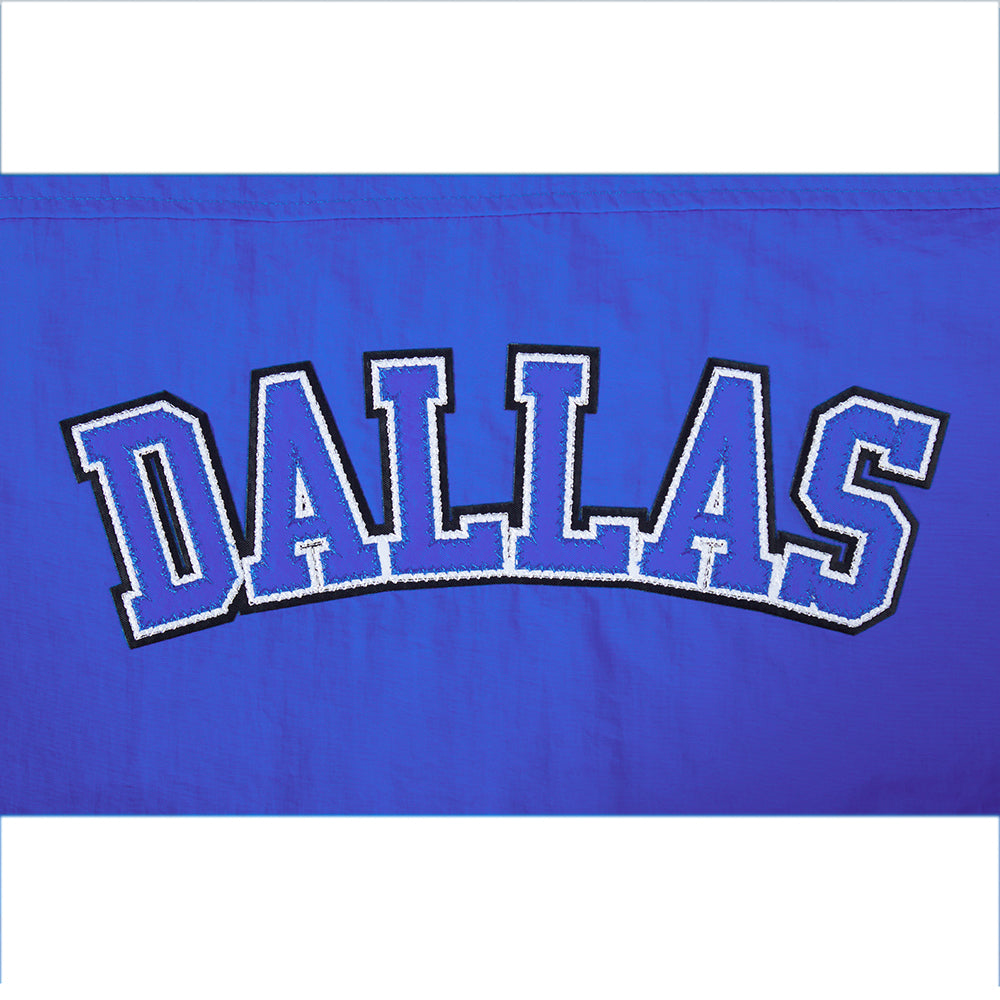 NBA DALLAS MAVERICKS CLASSIC WIND WOMEN'S WOVEN 1/2 JACKET (ROYAL BLUE)