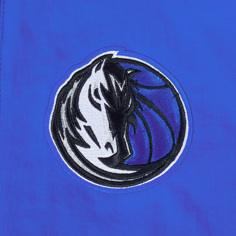 NBA DALLAS MAVERICKS CLASSIC WIND WOMEN'S WOVEN 1/2 JACKET (ROYAL BLUE)