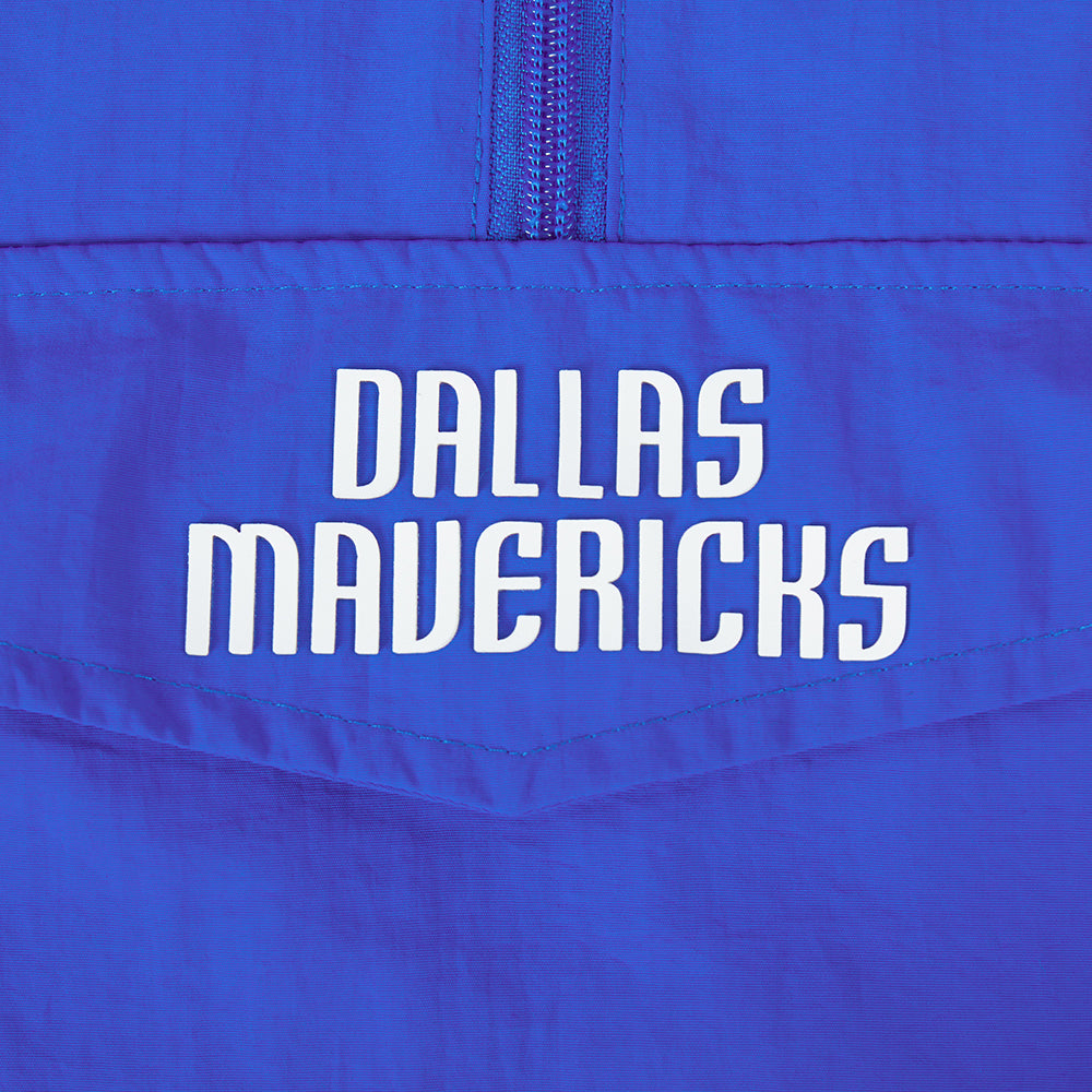 NBA DALLAS MAVERICKS CLASSIC WIND WOMEN'S WOVEN 1/2 JACKET (ROYAL BLUE)