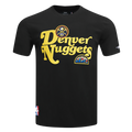 NBA DENVER NUGGETS SOUVENIR T-SHIRT EN JERSEY SIMPLE POUR HOMME (NOIR)