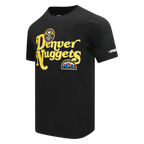 NBA DENVER NUGGETS SOUVENIR T-SHIRT EN JERSEY SIMPLE POUR HOMME (NOIR)