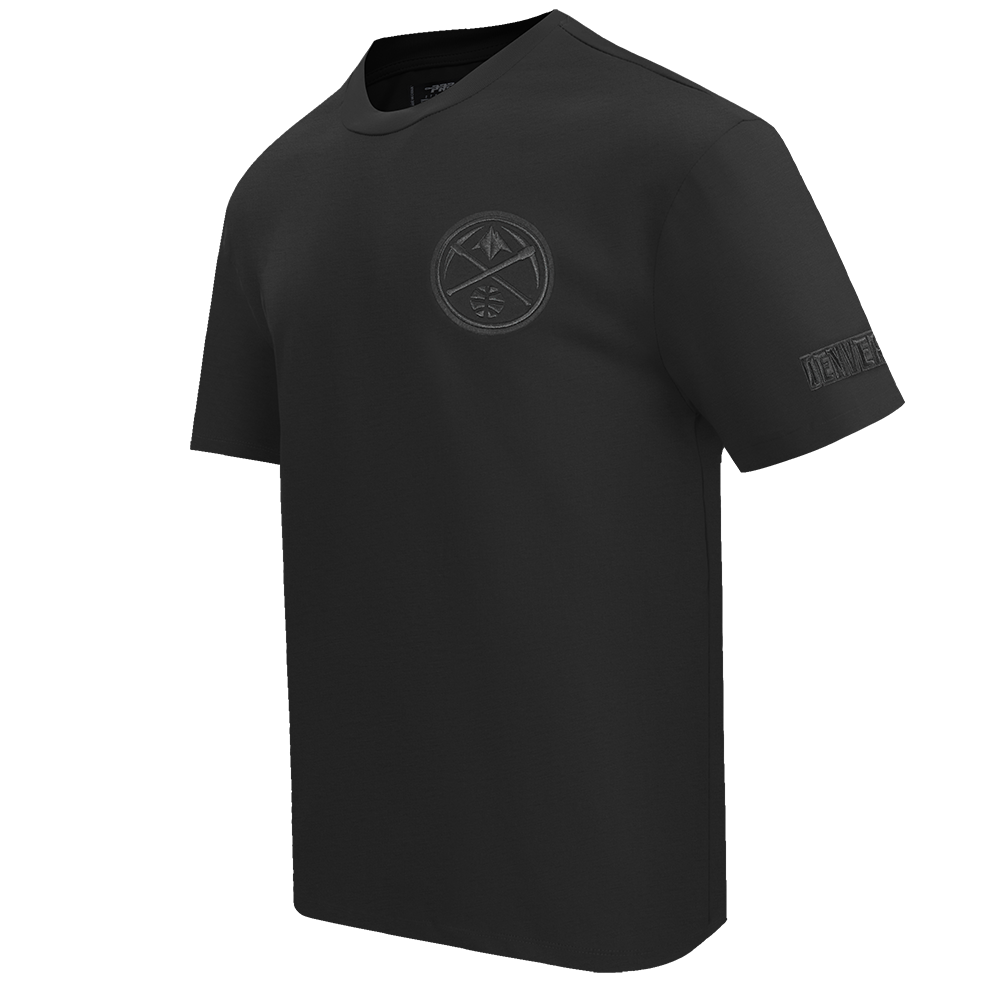 NBA DENVER NUGGETS NEUTRAL MEN'S DROP SHOULDER TEE (BLACK)