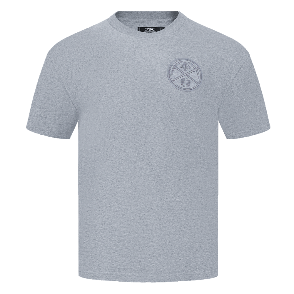 NBA DENVER NUGGETS NEUTRAL MEN'S DROP SHOULDER TEE (DARK HEATHER GRAY)