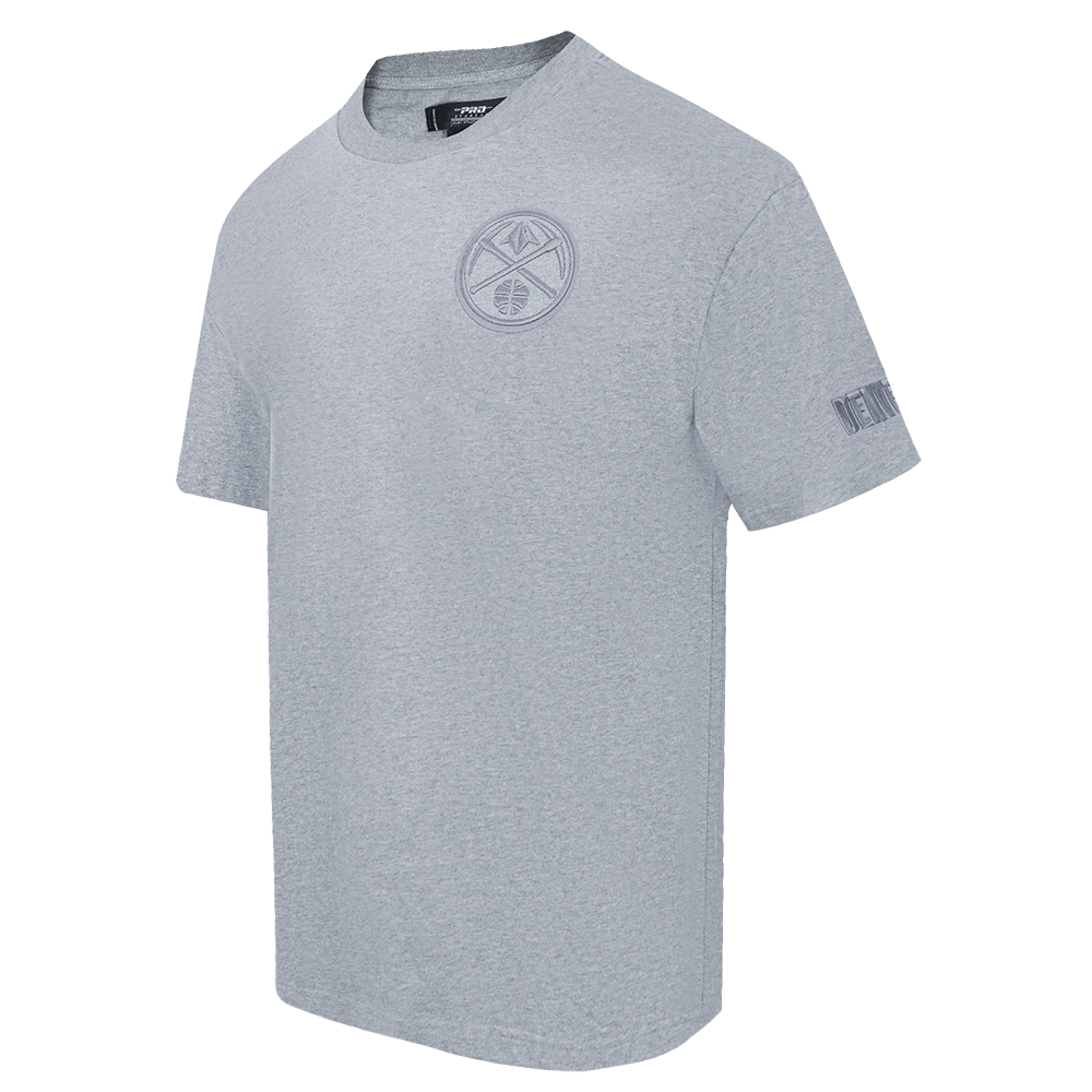 NBA DENVER NUGGETS NEUTRAL MEN'S DROP SHOULDER TEE (DARK HEATHER GRAY)