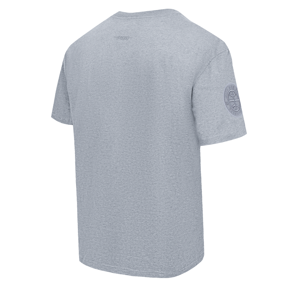 NBA DENVER NUGGETS NEUTRAL MEN'S DROP SHOULDER TEE (DARK HEATHER GRAY)