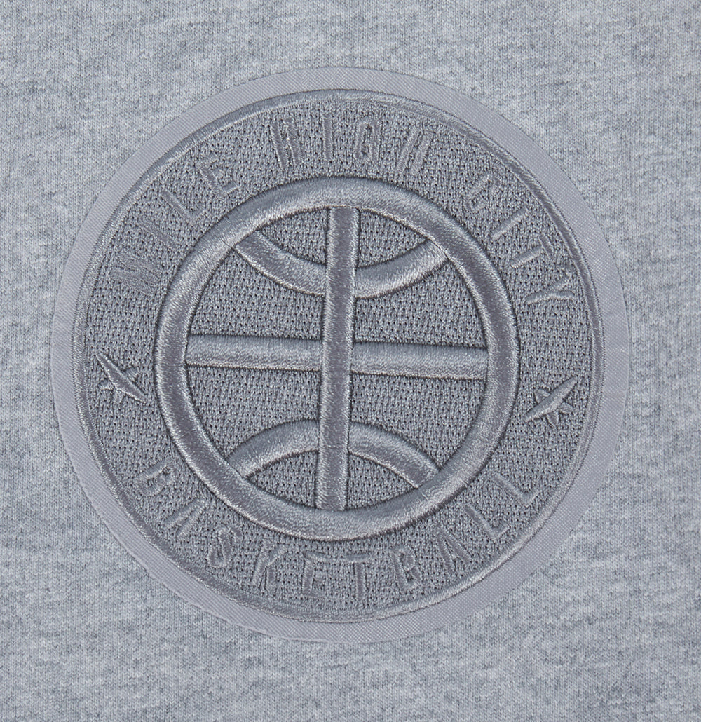 NBA DENVER NUGGETS NEUTRAL MEN'S DROP SHOULDER TEE (DARK HEATHER GRAY)