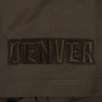 NBA DENVER NUGGETS NEUTRAL T-SHIRT À ÉPAULES TOMBANTES POUR HOMME (TAUPE FONCÉ)