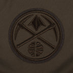 NBA DENVER NUGGETS NEUTRAL T-SHIRT À ÉPAULES TOMBANTES POUR HOMME (TAUPE FONCÉ)