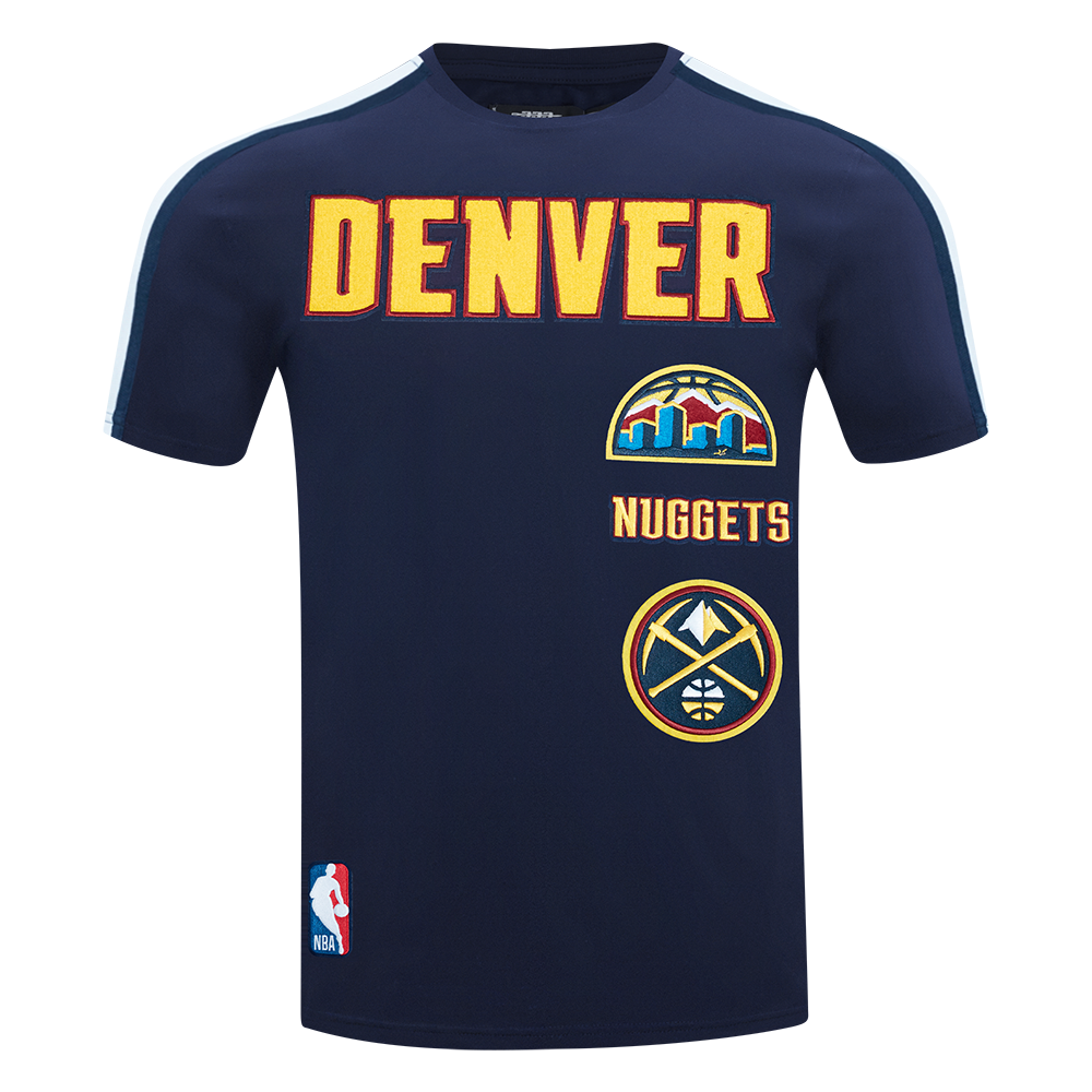 NBA DENVER NUGGETS RETRO CLASSIC MEN'S STRIPED TEE (MIDNIGHT NAVY)