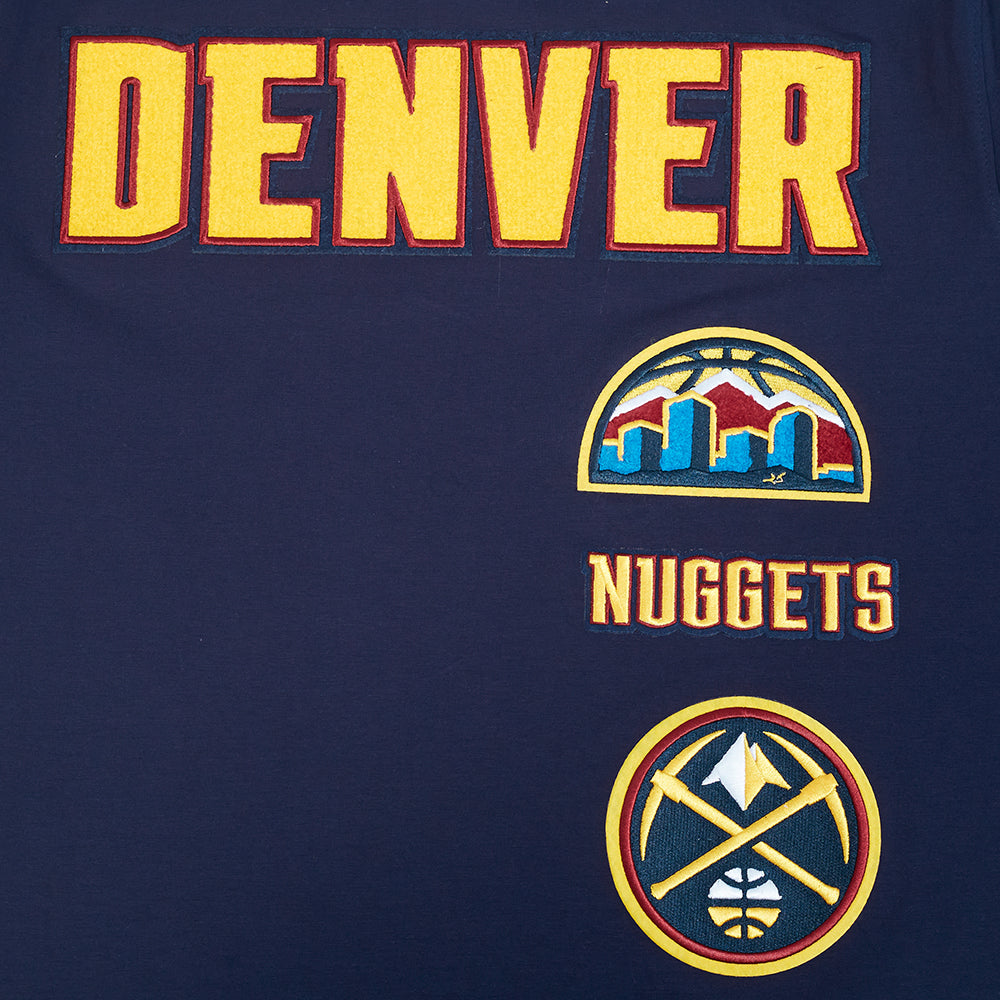 NBA DENVER NUGGETS RETRO CLASSIC MEN'S STRIPED TEE (MIDNIGHT NAVY)