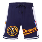 NBA DENVER NUGGETS SCRIPT TAIL SHORT EN MAILLE DOUBLE 2.0 POUR HOMME (MARINE MINUIT)