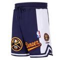 NBA DENVER NUGGETS SCRIPT TAIL SHORT EN MAILLE DOUBLE 2.0 POUR HOMME (MARINE MINUIT)