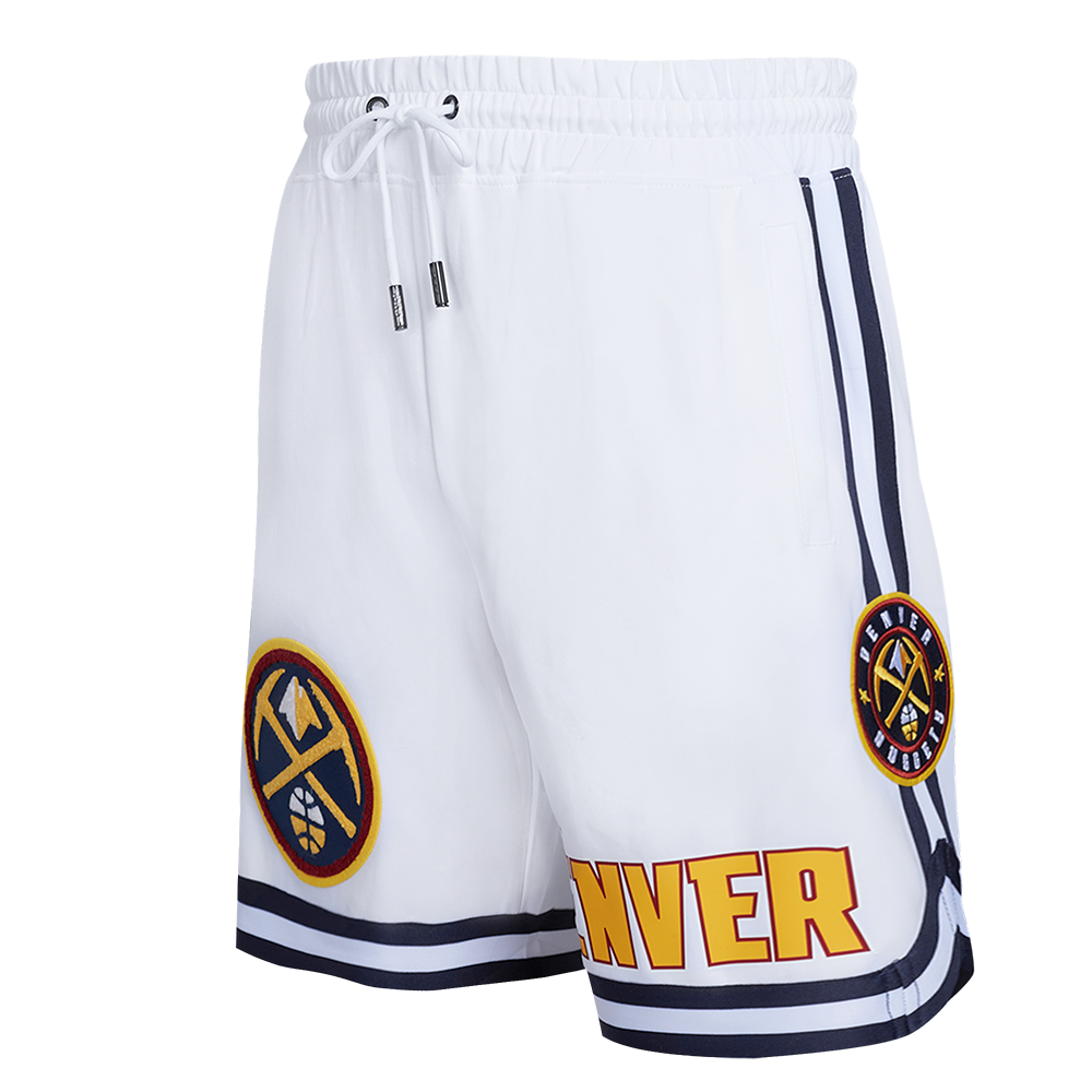 NBA DENVER NUGGETS CLASSIC CHENILLE SHORT POUR HOMME (BLANC)