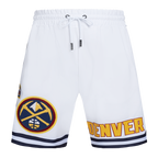 NBA DENVER NUGGETS CLASSIC CHENILLE SHORT POUR HOMME (BLANC)