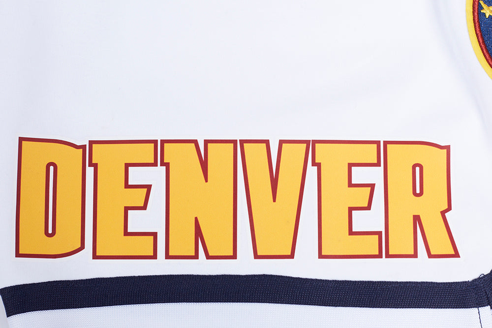 NBA DENVER NUGGETS CLASSIC CHENILLE SHORT POUR HOMME (BLANC)