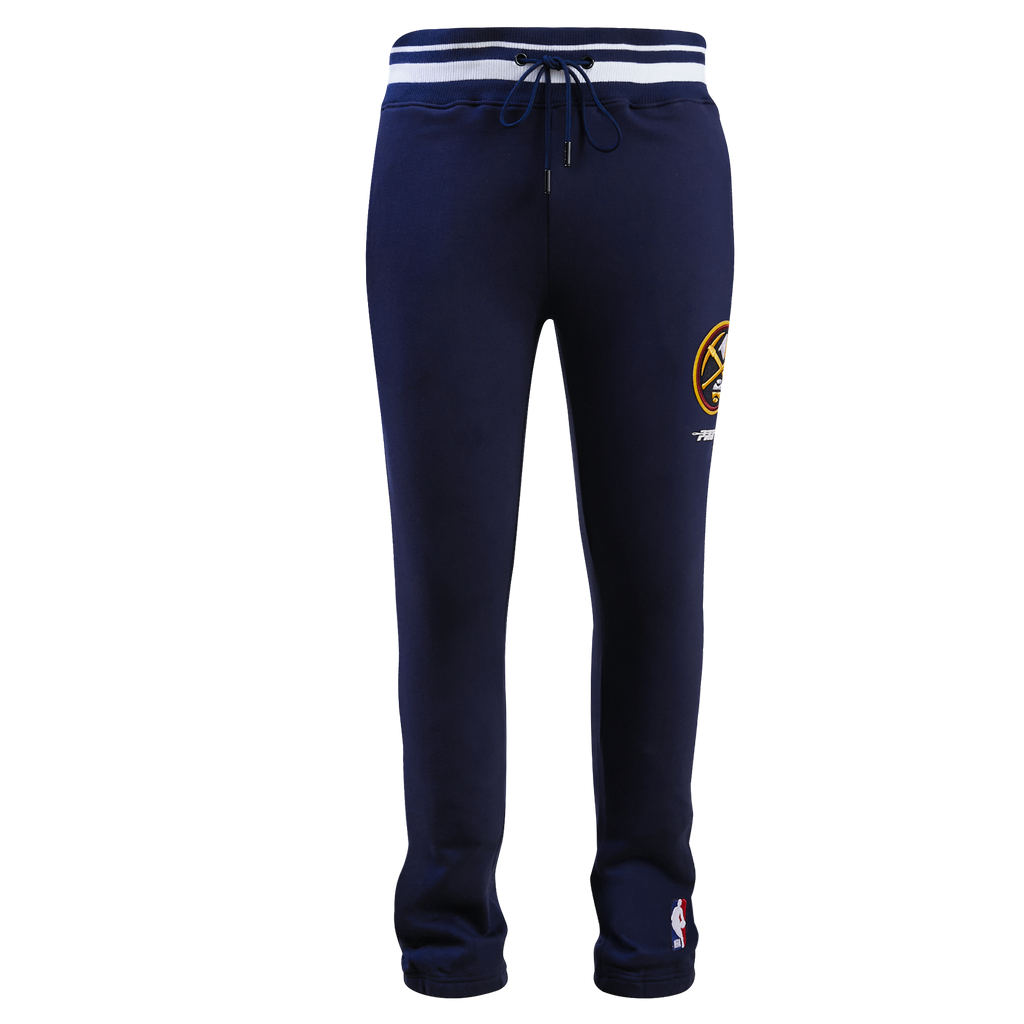 NBA DENVER NUGGETS SCRIPT TAIL PANTALON OUATÉ EN MOLLETON CÔTELÉ POUR HOMME (MARINE MINUIT)