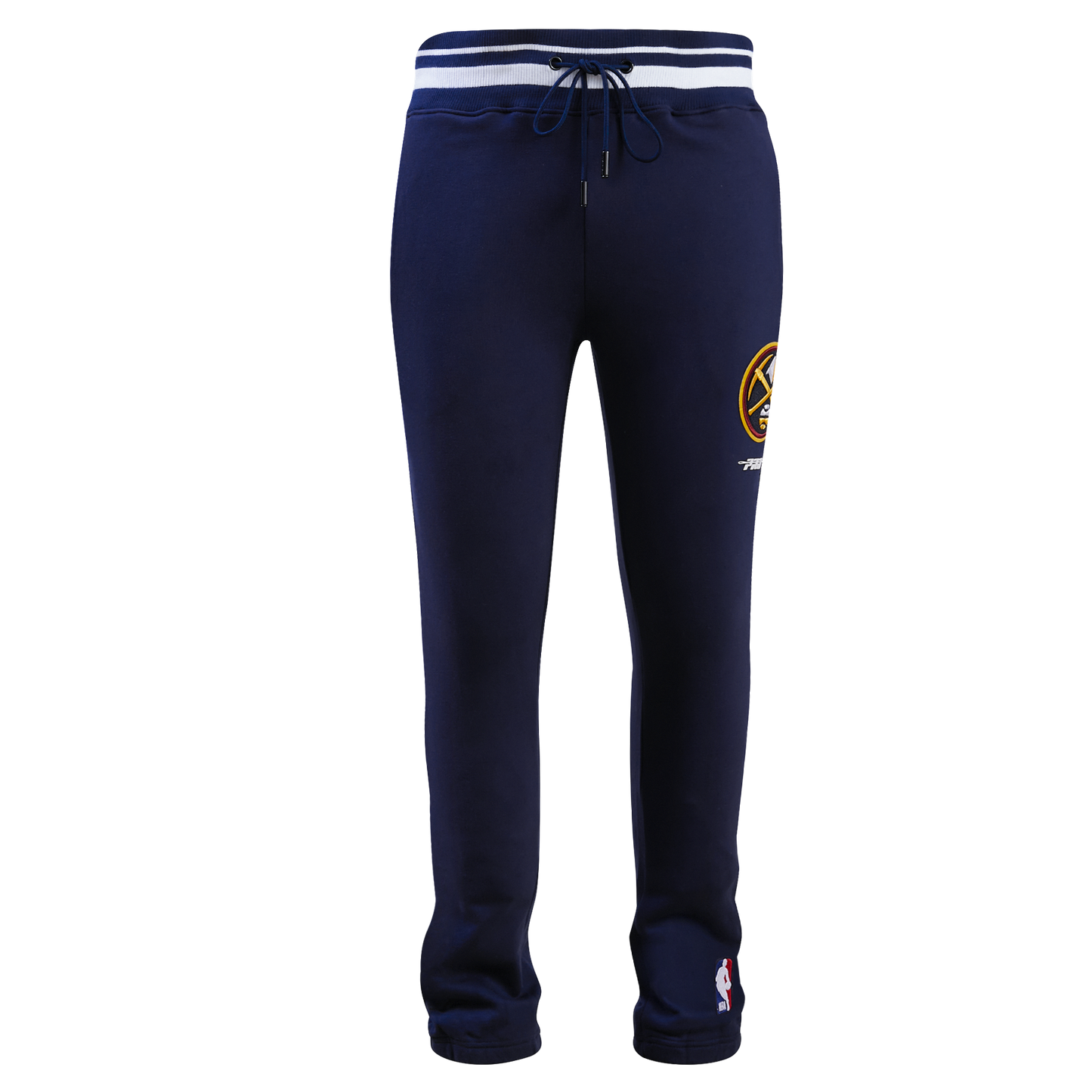 NBA DENVER NUGGETS SCRIPT TAIL MEN'S RIB FLEECE SWEATPANT (MIDNIGHT NAVY)