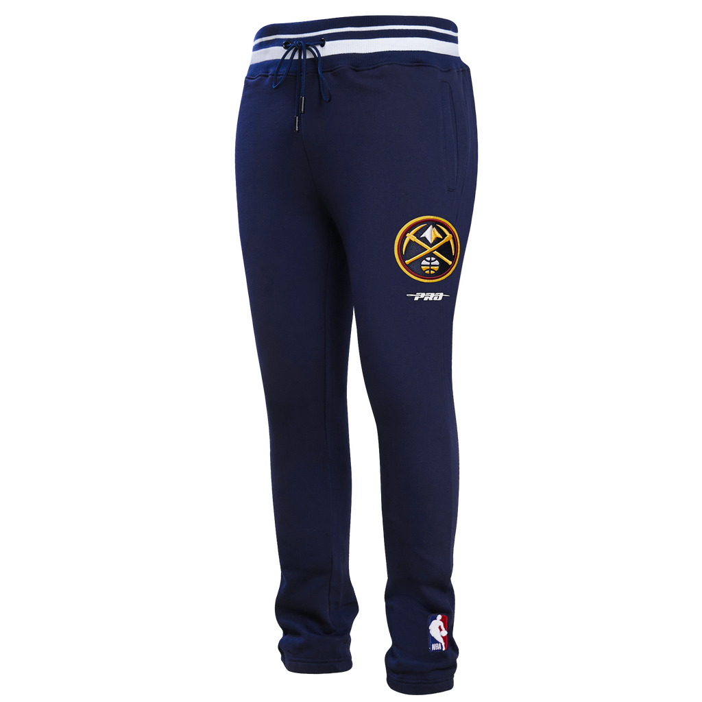 NBA DENVER NUGGETS SCRIPT TAIL PANTALON OUATÉ EN MOLLETON CÔTELÉ POUR HOMME (MARINE MINUIT)