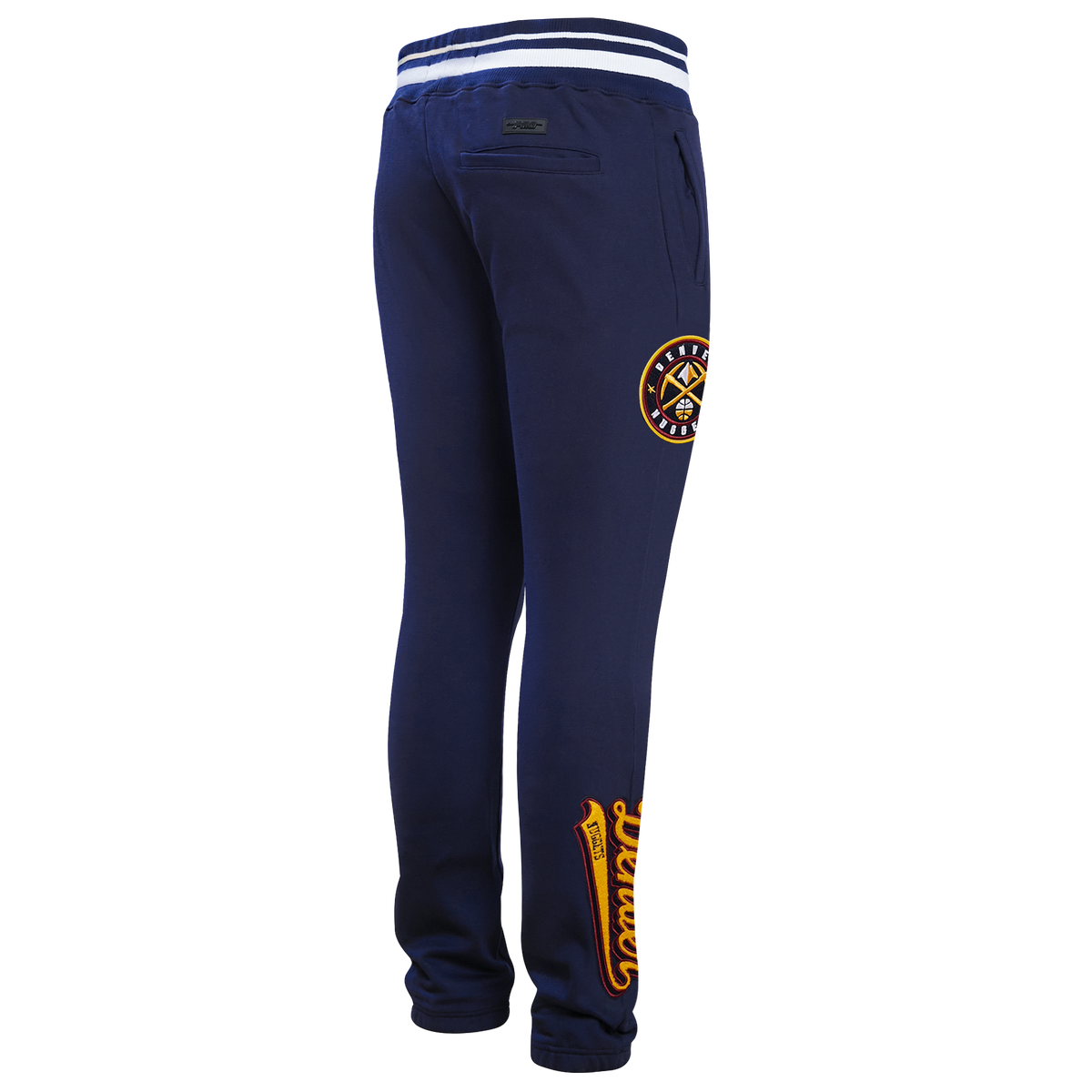 NBA DENVER NUGGETS SCRIPT TAIL PANTALON OUATÉ EN MOLLETON CÔTELÉ POUR HOMME (MARINE MINUIT)