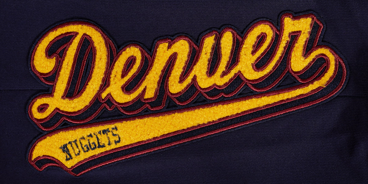 NBA DENVER NUGGETS SCRIPT TAIL PANTALON OUATÉ EN MOLLETON CÔTELÉ POUR HOMME (MARINE MINUIT)