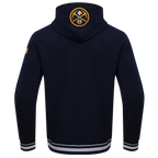 NBA DENVER NUGGETS SCRIPT TAIL CHANDAIL À CAPUCHON EN MOLLETON CÔTELÉ POUR HOMME (MARINE MINUIT)