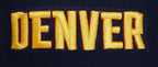 NBA DENVER NUGGETS SCRIPT TAIL CHANDAIL À CAPUCHON EN MOLLETON CÔTELÉ POUR HOMME (MARINE MINUIT)